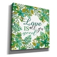 thumbnail image 2 of Epic Graffiti 'Love Is Greenery' by Cindy Jacobs, Canvas Wall Art, 12"x12", 2 of 2