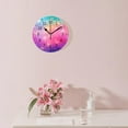 thumbnail image 3 of ATEDEANEI 12" Wall Clock Battery Operated Silent Non Ticking Galaxy Fantasy Unicorn In The Pastel Rainbow Design, 3 of 5