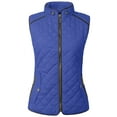 thumbnail image 1 of NE PEOPLE Women’s Quilted Vest – Lightweight Sleeveless Full Zip Up Casual Stand Collar Padding Gilet Jacket with Pockets NEWV40 Royal Blue L, 1 of 7