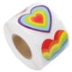 thumbnail image 2 of Rainbow Heart Sticker Roll Self Adhesive Craft Stickers for DIY, Envelope Sealing, Weddings, Valentine's Day and More Decorations, 2 of 5