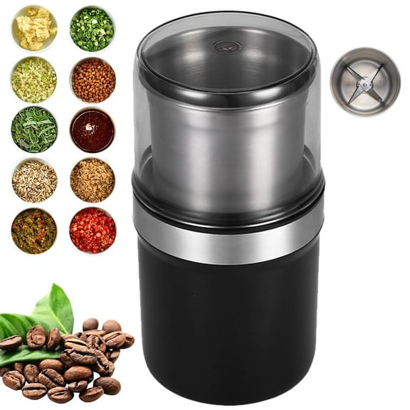 Electric Multi-Use Cup Grinder, Coffee Grinder & Spice Grinder for Home Kitchen, Large Capacity Stainless Steel, Detachable Cup, Easy Clean