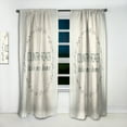 thumbnail image 2 of Designart 'Farmhouse Quote On Florals XVIII' Farmhouse Curtain Panel, 2 of 5