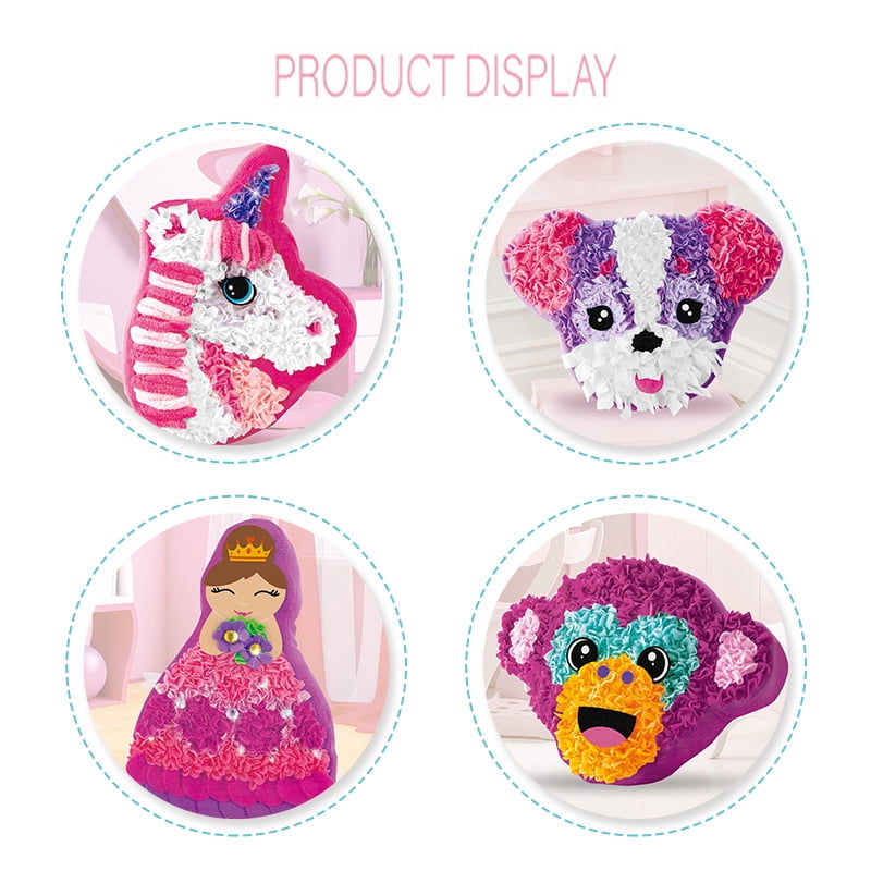 Funny Pillow DIY Kits Arts and Crafts Doll for Valentine Day Christmas Birthday Educational toys Decor