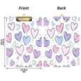 thumbnail image 2 of 12.5" x 9" Acrylic Clipboard with Gold Metal Clip Office and Classroom Essential Pink and Purple Hearts, 2 of 7