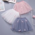 thumbnail image 4 of Falda de niña de malla plisada falda de princesa vestido de verano para niños estilo occidental falda corta de hilo hinchado, 4 of 6