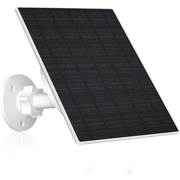 10W Solar Panel for Security & Trail Cameras, 10400mAh Built-in Battery, 5V Outdoor Solar Charger with USB-C Cable, -USB Adapter Plug, IP66 Waterproof, 360° Adjustable Mount$$Garden &