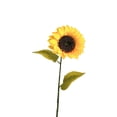 thumbnail image 2 of Artificial Sunflower Bouquet Faux Silk Sun Flower Stems Home Living Room Office Floor Vase Decor Wedding Farmhouse Table Centerpiece Floral Arrangement Natural Style Decoration, 2 of 6