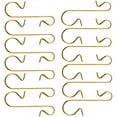 thumbnail image 3 of 50 Pack Christmas Ornament Hooks Gold, Xmas Ornament Hangers Metal Wire Hooks S-Shaped for Christmas Tree Party Balls Decoration, 3 of 5