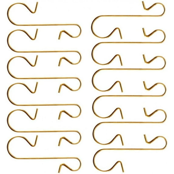 1 Pack of Christmas Decorations S-Shaped Hooks for Christmas Tree Stainless Steel S Shape Hanging Hook
