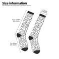 thumbnail image 4 of Fotbe Hand Drawn Snake print Women's Men's Novelty Crew Socks Cotton Socks Knee High Socks for Walking,Running,Nurses,Pregnancy, 4 of 8