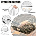 thumbnail image 6 of Uorisanigo Waterproof ATV Seat Cover Non-Slip Breathable Universal Camo Forest Print Seat Covers Dustproof Compatible with Polaris Sportsman Polaris Scrambler Honda Rancher, 6 of 7