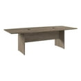 thumbnail image 1 of Bowery Hill 95" Boat Shaped Engineered Wood Conference Table in Hickory Brown, 1 of 6