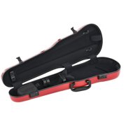 GEWA Violin Case, Air 1.7, Shaped, 4/4, Red/Black, High Gloss, w/Subway Handle