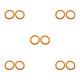 thumbnail image 2 of Cateissary Carpeta de anillas A4 de 10 piezas para organizar y apilar documentos y tarjetas facturas diámetro naranja 27mm Type2 NO2, 2 of 6