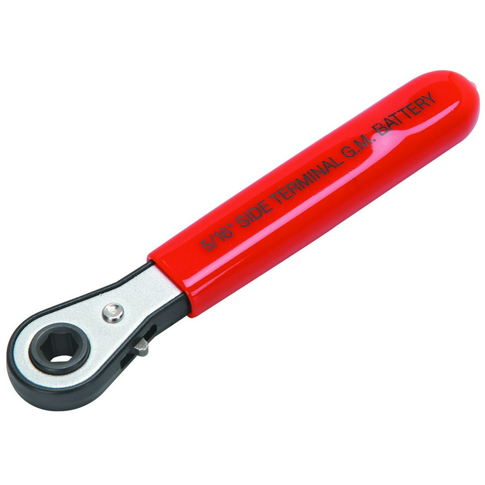 5/16 inch SideTerminal Battery Reversible Ratchet Wrench ChromePlated