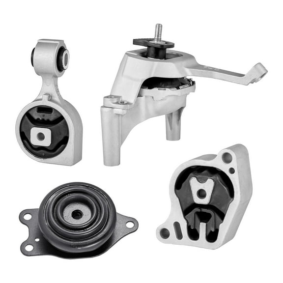 KFFKFF Engine and Transmission Mount Kit Replacement, Set of 4, Fits 2007–2017 Nissan Altima 2.5L L4, Compatible with OE# A4350, A4353, A4340, A4339, Provides Reliable Support