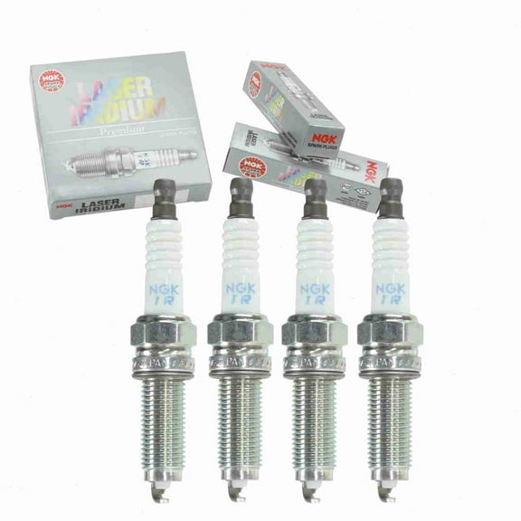 4 pc NGK 5787 Laser Iridium Spark Plugs for 12290-R40-A01 12290R40A010M1 3461 9619 SXU22HCR-11S YR6SII330X Ignition Wire Secondary