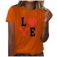 thumbnail image 1 of Blusa informal de manga corta con cuello redondo y estampado suelto de verano para mujer con estilo OAVQHLG3B Store  lin121212, 1 of 4