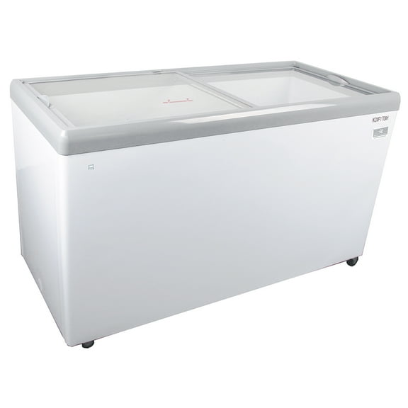 Kelvinator Commercial KCNF170WH 70 7/8" Mobile Ice Cream Freezer w/ Wire Storage Basket - White, 120v