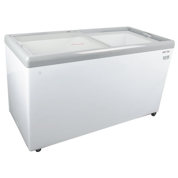 Kelvinator Commercial KCNF170WH 70 7/8" Mobile Ice Cream Freezer w/ Wire Storage Basket - White, 120v