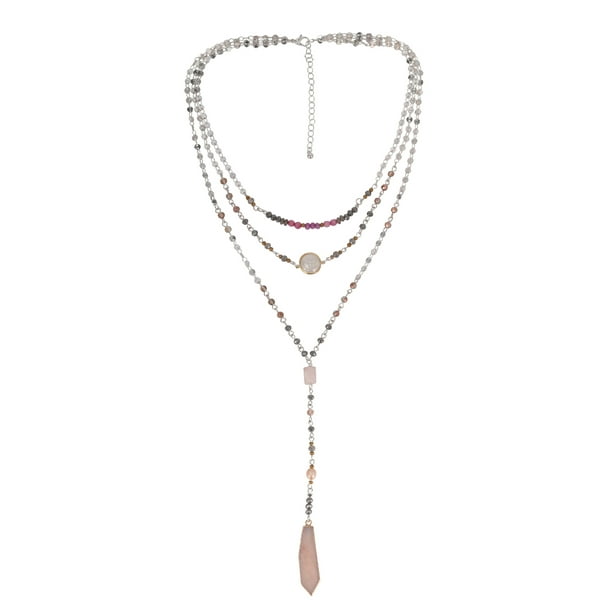 The Pioneer Woman Long Layered YNecklace with Freshwater Pearl with