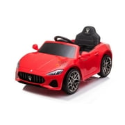 KIDSVIP Official 12V Maserati GranCabrio Sport Edition Ride On Car w/RC, Rubber Wheels, Leather Seat, Music