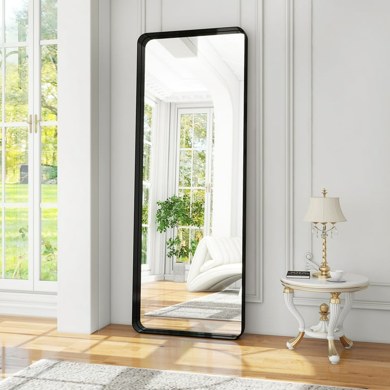 Rounded Corner Floor Mirror