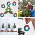 thumbnail image 3 of 24 Uds. Corona de árbol de Navidad, coronas pequeñas, coronas de juguete, corona colgante para Navidad, 3 of 6
