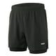 thumbnail image 1 of Arsuxeo Pantalones cortos para correr 2 en 1 para hombres Secado rápido Respirable Entrenamiento activo Ejercicio Jogging Marathon Shorts ciclismo Arsuxeo Shorts deportivos, 1 of 7