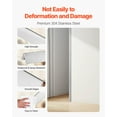 thumbnail image 3 of VEVOR Stainless Steel Wall Corner Protector, 1.5 x 1.5 x 48 inch, 10 Pack Metal Corner Guards, 304 Stainless Steel Edge Trim 90-Degree Angle for Home,Office,Commercial Wall Protection, with 3m Tape, 3 of 9