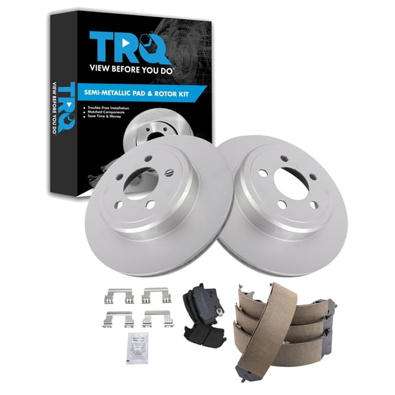 TRQ Rear Brake Pad & Rotor Kit Fits Select 2005-2021 Chrysler 2005-2021 Dodge