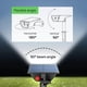 thumbnail image 4 of Outdoor Solar Light Waterproof IP65, Set of 2 LED Solar Spotlight Outdoor Pathway Lighting, 6500K Cool White Light, Solar Garden, 4 of 4
