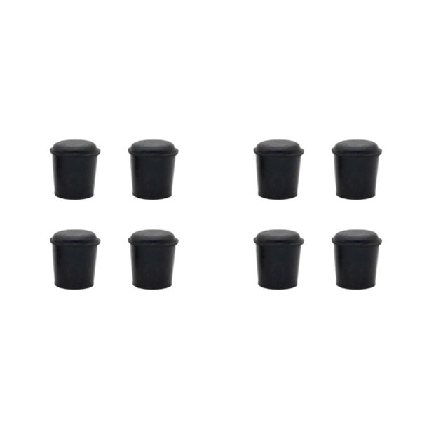 Monstrate 4 protectores de tapas para pies de , color negro, de amplia aplicación y tapas protectoras de goma antideslizantes 19 diecinueve 2Conjunto