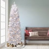 thumbnail image 3 of Pre-Lit 6.5' White Pencil Northern Fir Artificial Christmas Tree with 250 Lights, White, 3 of 7