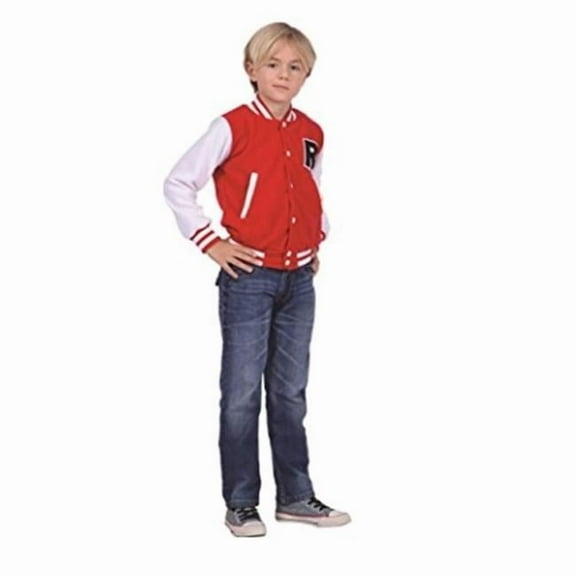 RG Costumes  Letterman Jacket - Child Medium, Red