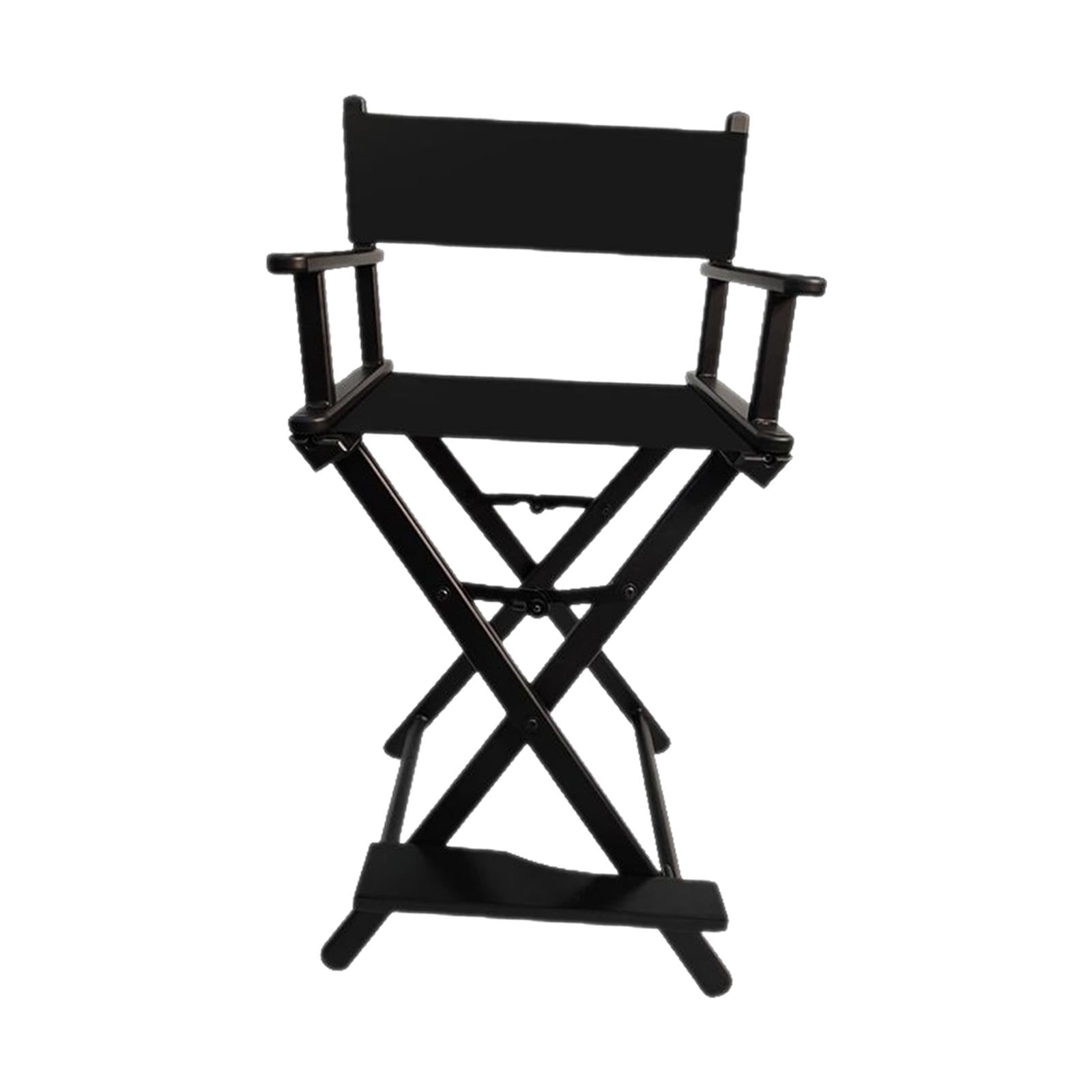 TuscanyPro Bridal Tall Heavy Duty Director Chair With Mini Ring LED Light Perfect Wedding Makeup Bride Italian Design 29 Inch Seat Height