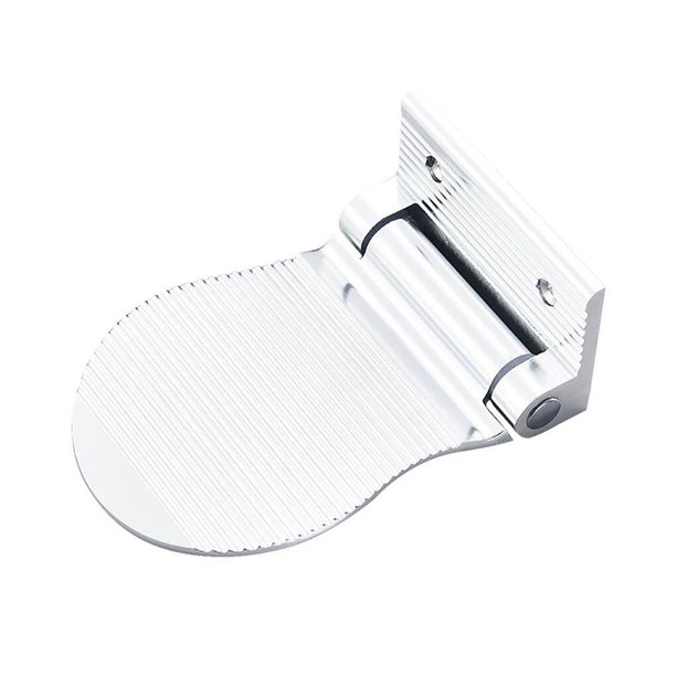 Billuyoard Reposapiés de ducha de baño, reposapiés de Pedestal, reposapiés de ducha de aluminio, colgante de AlHardware plegable, baño antideslizante Accesorios de baño Plata Billuyoard HA025962-01