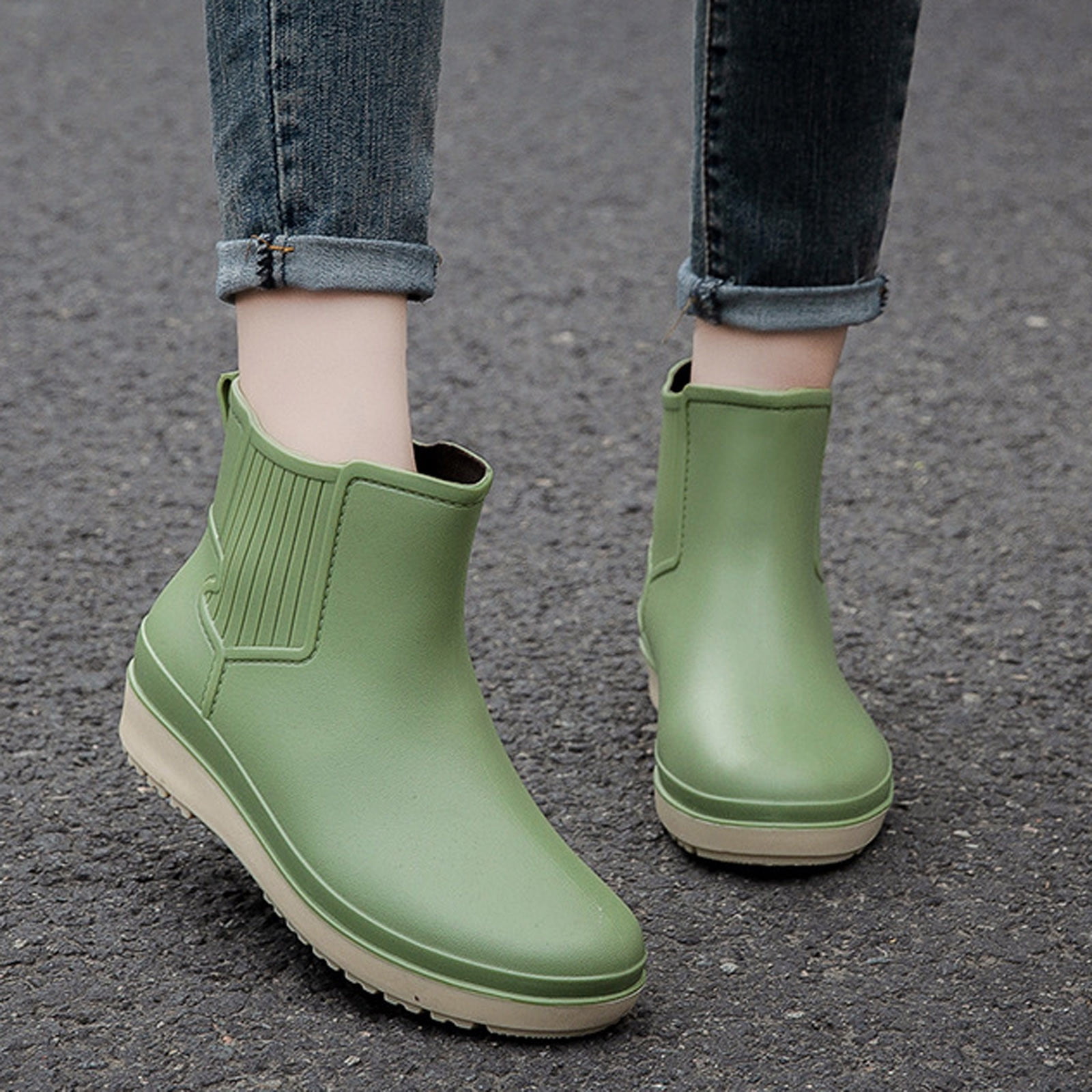 Insulated Rain Boots for Women Wide Calf Men Rain Shoe Cover Rain