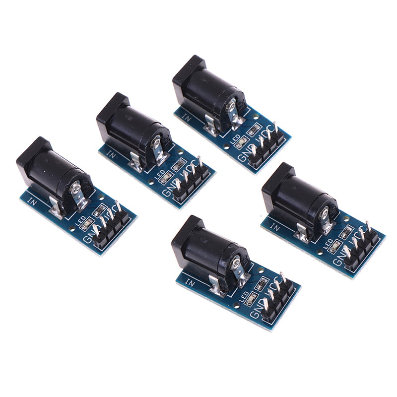 5Pcs 5.5x 2.1mm DC Jack Socket Power Supply Module 5.5mmx 2.1mm For Arduino 