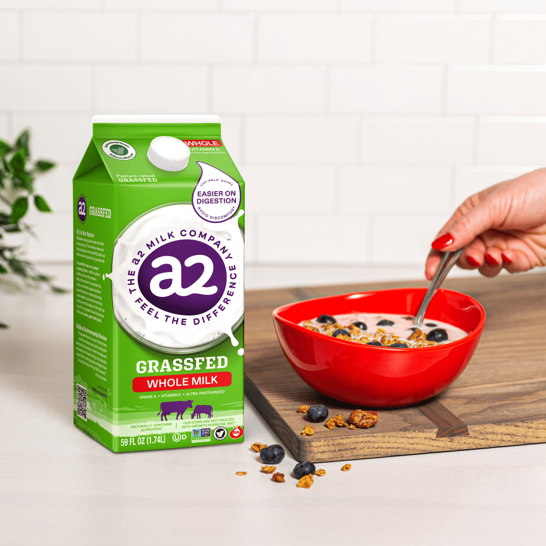 a2 Milk® Grassfed Vitamin D Whole Milk, 59 oz.