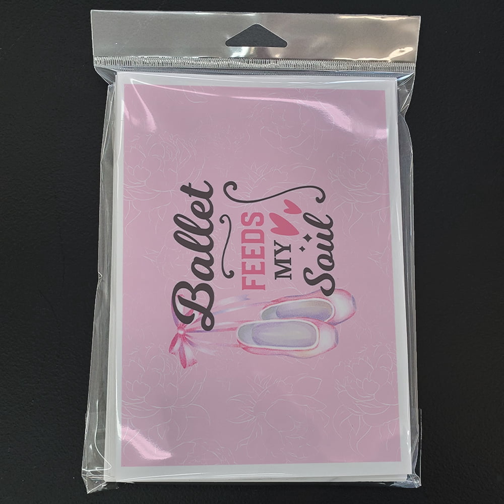 Ballet Feeds my Soul Greeting Cards and Envelopes Pack of 8