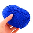 thumbnail image 4 of Home DIY Hand Personalized Scarf Weaving Crochet Yarn String Cord Royal Blue 50g, 4 of 4