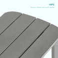 thumbnail image 7 of Sonerlic 1 Peak Outdoor Patio HIPS Adirondack Side Table Rectangular for Indoor and Outdoor,Light Gray, 7 of 7