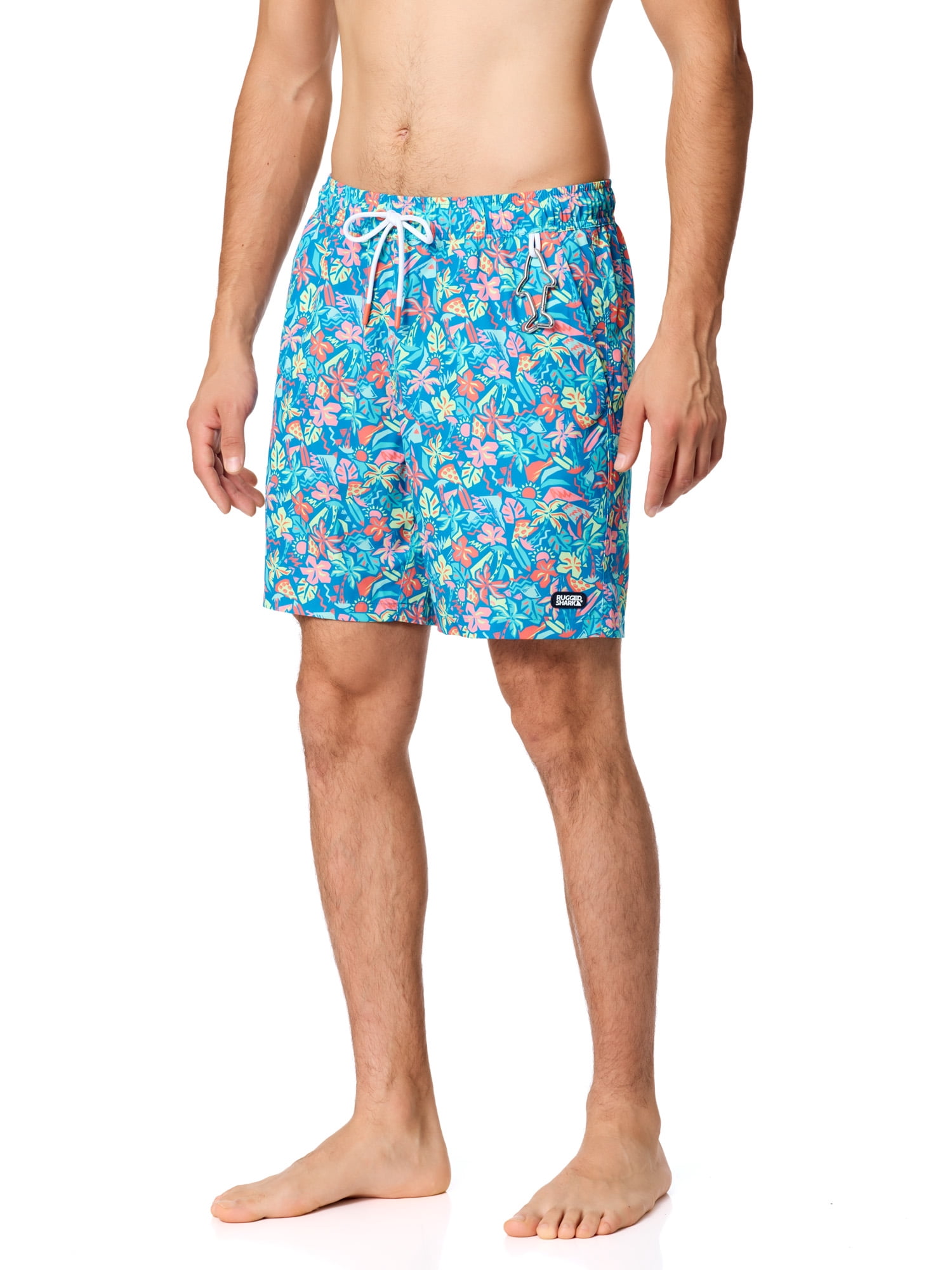 Rugged Shark Mens & Big Mens Swim Trunks, 7" Inseam, Sizes S-3XL