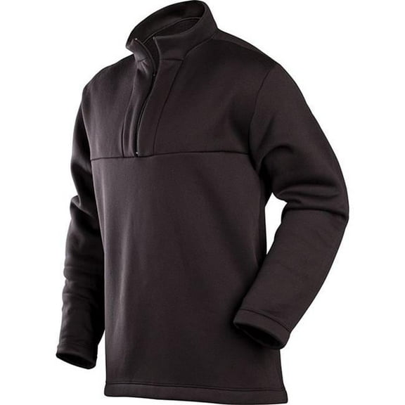 Coldpruf Expedition Men's Zip-Up Base Layer - Black, Size Medium