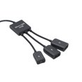 thumbnail image 4 of 3in1 USB To 2 OTG 3 Port HUB Cable Splitter Micro-USB Adapter Converter For Tablet Computer Keyboard, 4 of 6