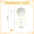 thumbnail image 2 of Uxcell 6 Pcs Popotes de Vidrio Reutilizables, Popote de Vidrio de 7.87" Resistente a Roturas, Popotes Lindos y Transparentes para Whisky, Café, Jugo, Refrescos y Té, Verde, 2 of 6