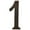 Bronze, variant on Baldwin Estate 90671.003.CD Solid Brass Traditional House Number One in Polished Brass, 4.75"