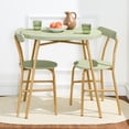 thumbnail image 5 of Best Choice Products 3-Piece Modern Oval Dining Table Set, Small Kitchen Dinette w/ 2 Chairs - Sage Green/Gold, 5 of 8
