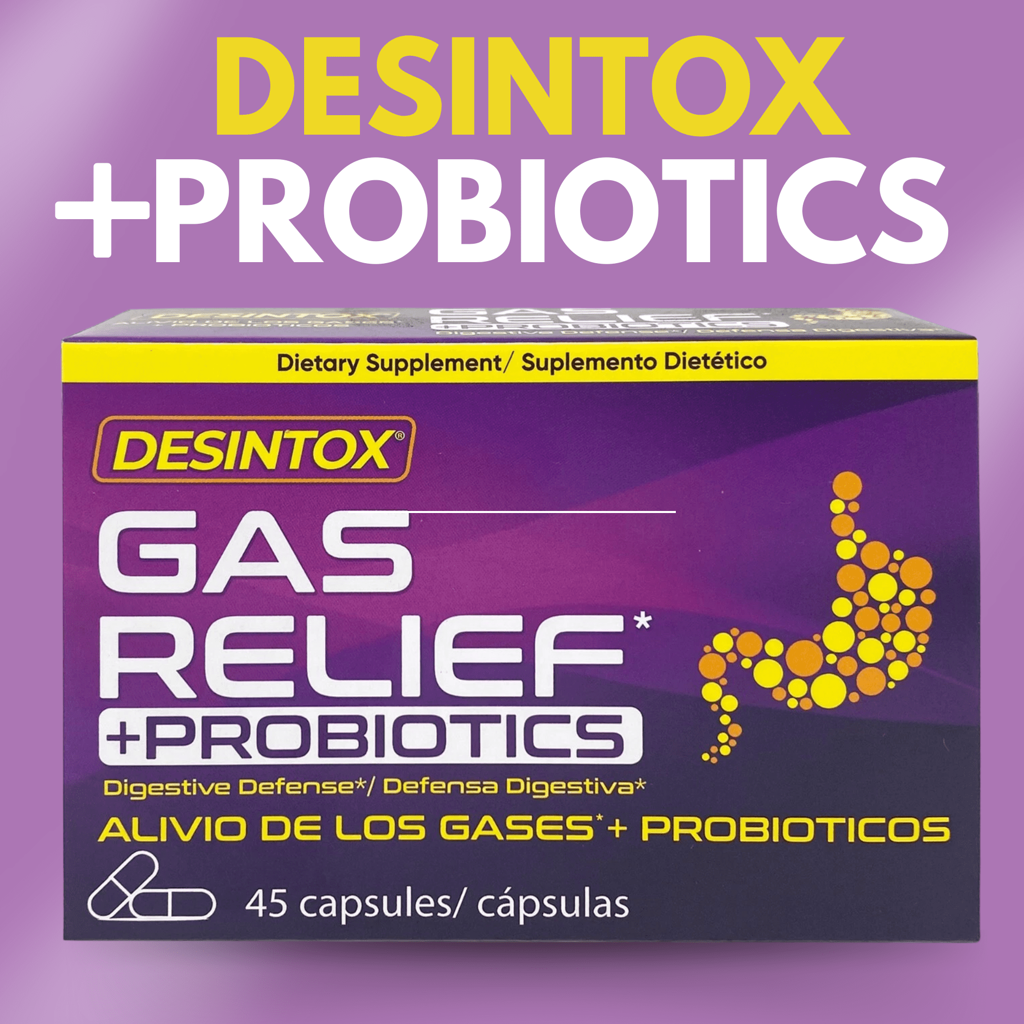 Desintox Digestive Defense Formula –45 Capsules (3-Pack)